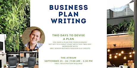 Business Plan Writing - Two Day Session primary image