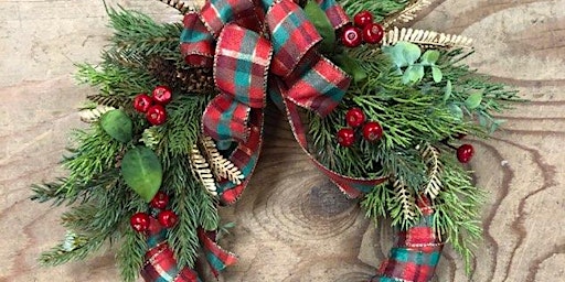 Mini Winter Ribbon Wrap Wreath primary image