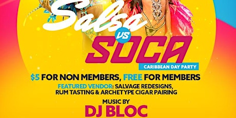 Luxe Colore For Him Presents: Salsa vs Soca Day Party primary image