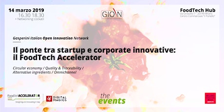 Immagine principale di GIOIN | FoodTech Accelerator - Il ponte tra startup e corporate innovative 