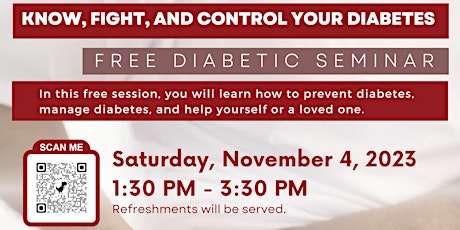Know, Fight, and Control Your Diabetes primary image