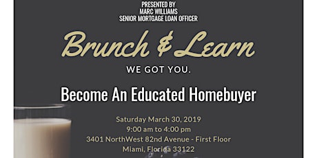 Brunch & Learn - Become An Educated Homebuyer primary image