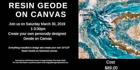 Resin Geode on Canvas Workshop primary image