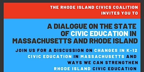 A Dialogue on the State of Civic Education in MA & RI primary image