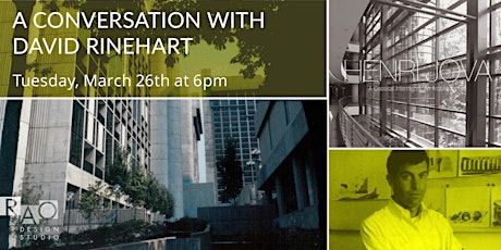 SOLD OUT | A Conversation with David Rinehart and Book Signing | 6pm primary image