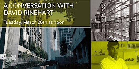 A Conversation with David Rinehart and Book Signing | Noon primary image