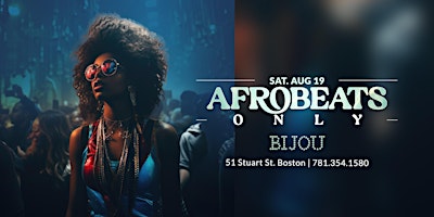 Afrobeats ONLY | Bijou OnyX | Saturday Night primary image
