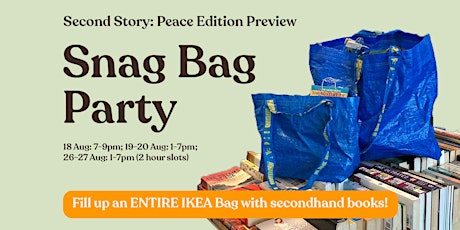 Snag Bag by Thryft: Fill up an IKEA bag with books! primary image