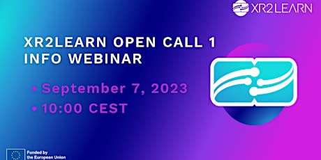 XR2Learn Open Call Info Webinar primary image