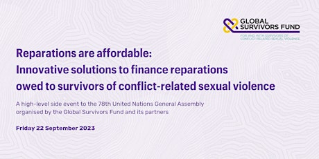 Hauptbild für GSF @ UNGA 78 - Innovative solutions for financing CRSV reparations