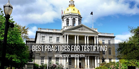 Best Practices for Testifying at the NH Statehouse primary image