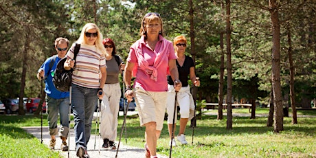 Wellbeing Over 55s Nordic Walking. 6th Mar - 3rd April  4 weeks £12 (£3 pw) primary image