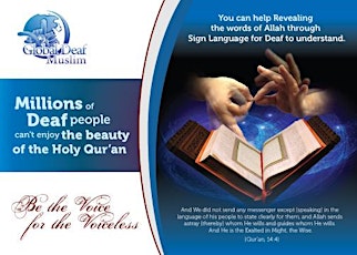 Understanding Islam through our Hands - Global Deaf Muslim primary image