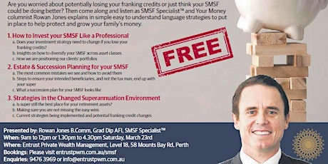 SMSF Master Class (23rd March Afternoon Session) primary image