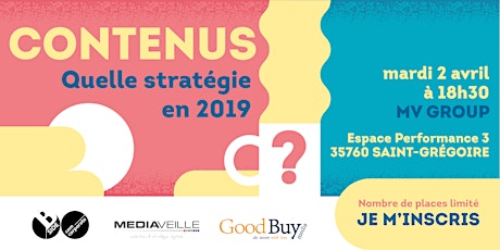 Image principale de CONFÉRENCE - "Contenus: Quelle stratégie en 2019 ?" - Rennes