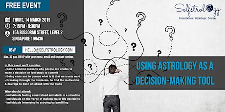 FREE EVENT: Using Astrology As A Decision-Making Tool primary image