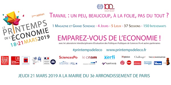 Printemps de l'économie 2019 - 21 mars à la Mairie du 3e - Paris