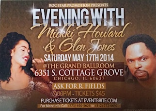 RocStar Promotions Presents: A Night with Glenn Jones and Miki Howard primary image