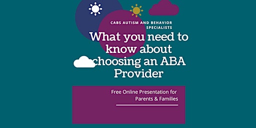 What to look for in a quality ABA program for your child - FREE ONLINE primary image