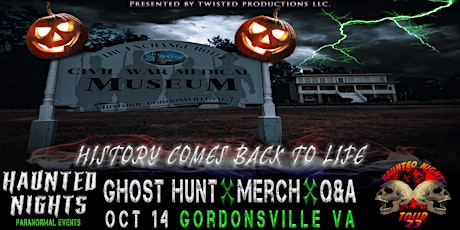 Primaire afbeelding van Haunted Nights Paranormal Events Presents "A Night At The Exchange Hotel"