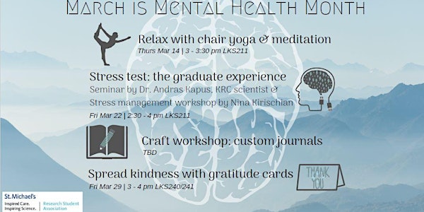 Chair Yoga & Meditation - SRSA Mental Health Month