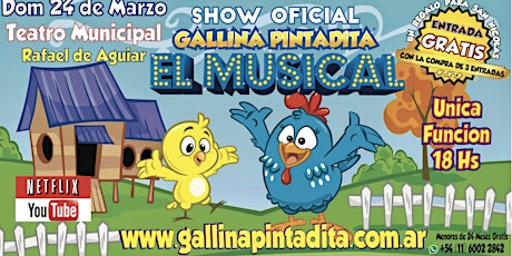 Imagen principal de Show Musical Infantil Oficial de la Gallina Pintadita en vivo