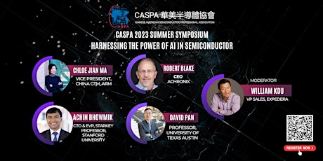 Hauptbild für CASPA 2023 Summer Symposium: Harnessing the Power of AI in Semiconductor