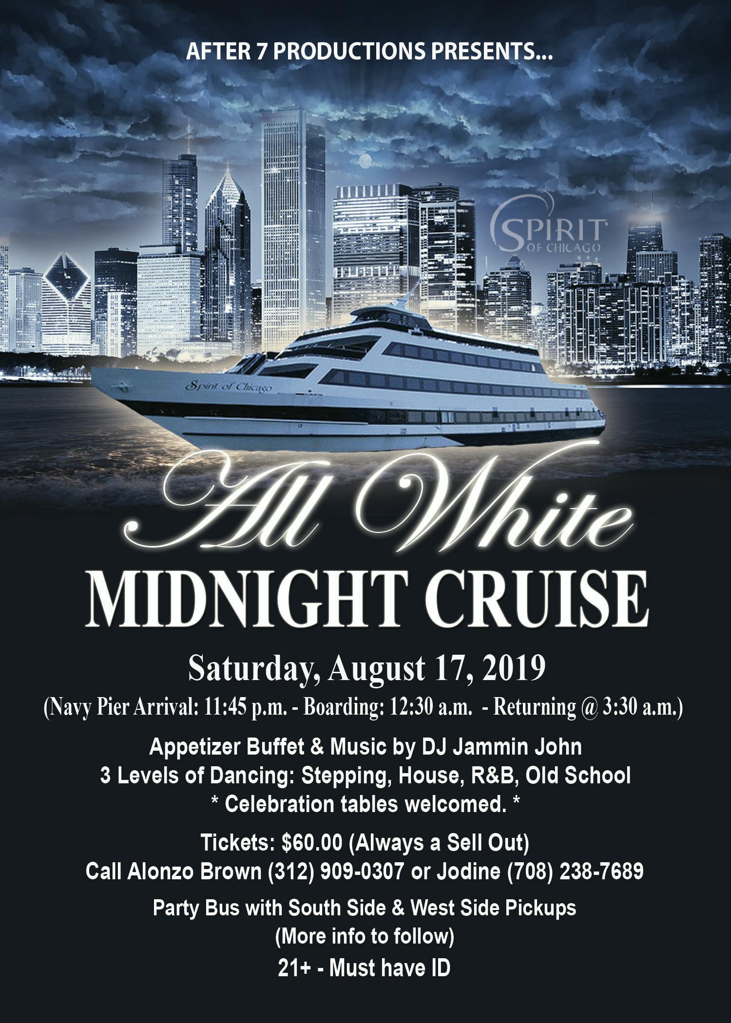 All White Midnight Cruise (Spirit of Chicago)