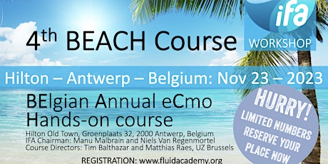 Image principale de 4th BEACH course (BElgian Annual eCmo Hands-on)