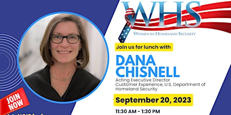 WHS September Luncheon: Dana Chisnell, Acting XD, Customer Experience, DHS primary image