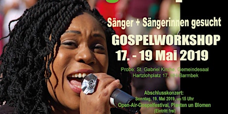 Hauptbild für JUST SING GOSPEL Workshop Juliana Mensah
