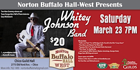 Whitey Johnson Band @ Norton Buffalo Hall •WEST• primary image