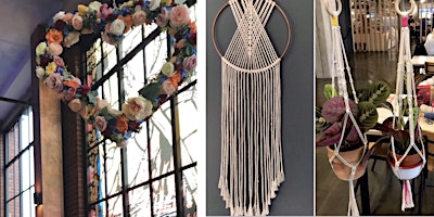 Image principale de Macrame Plant Hanger, wall hanging or  Dreamcatcher