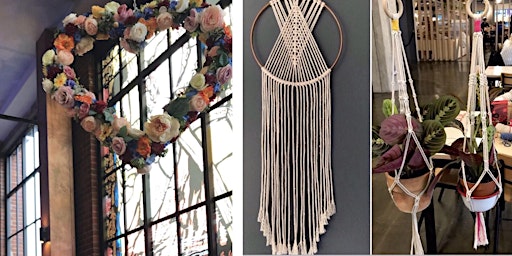 Primaire afbeelding van Macrame Plant Hanger, wall hanging or  Dreamcatcher