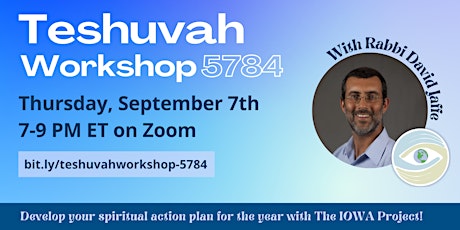 Teshuvah Workshop for 5784 primary image