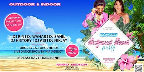 Hauptbild für Bollywood Beach Party in Germany