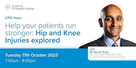 CPD Hour: Help your patients run stronger: Hip and Knee Injuries explored primary image