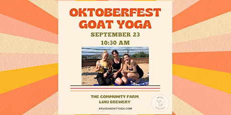 Oktoberfest Baby Goat Yoga primary image