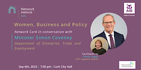 Imagen principal de Women, Business and Policy - a conversation with Minister Simon Coveney