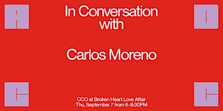 In Conversation with... Carlos Moreno primary image