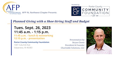 Planned Giving with a Shoe-String Staff and Budget with Bryan Clontz primary image