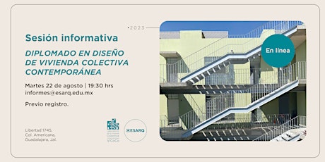 Imagen principal de Sesión Informativa: Diplomado en diseño de vivienda colectiva contemporánea