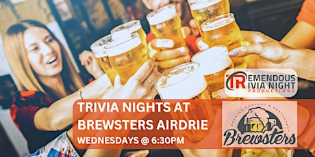 Airdrie Alberta Brewster's Pub Wednesday Night Trivia!