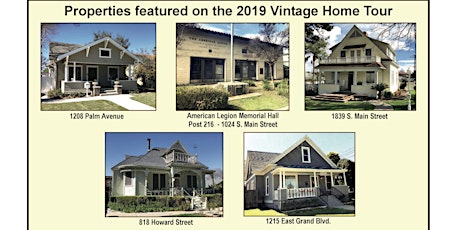 2019 Vintage Home Tour Presented by the Corona Historic Preservation Society primary image