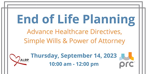 Sept. 2023 - End of Life Planning Presentation