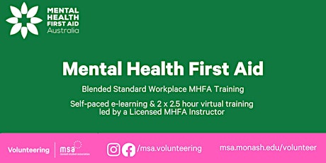 MSA Mental Health First Aid: Blended Module primary image