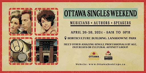 Imagem principal de 40 - 55 Singles:  Book-Up and Hook-Up Mixer | Ottawa Food & Book Expo