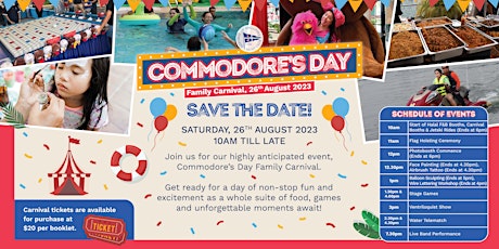 Imagem principal do evento RSYC Commodore's Day Family Carnival