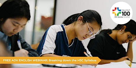 Image principale de Talent 100 Webinar Series: 'Breaking down the Y12 Syllabus' English Adv.