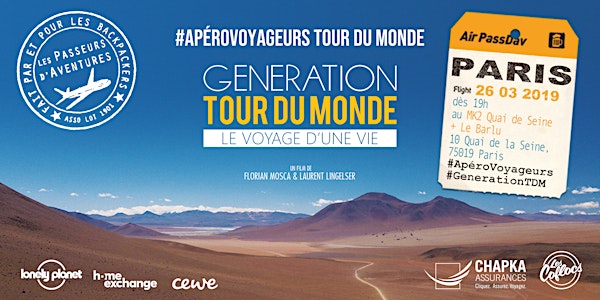 ApéroVoyageurs + Projection GENERATION TOUR DU MONDE - Paris